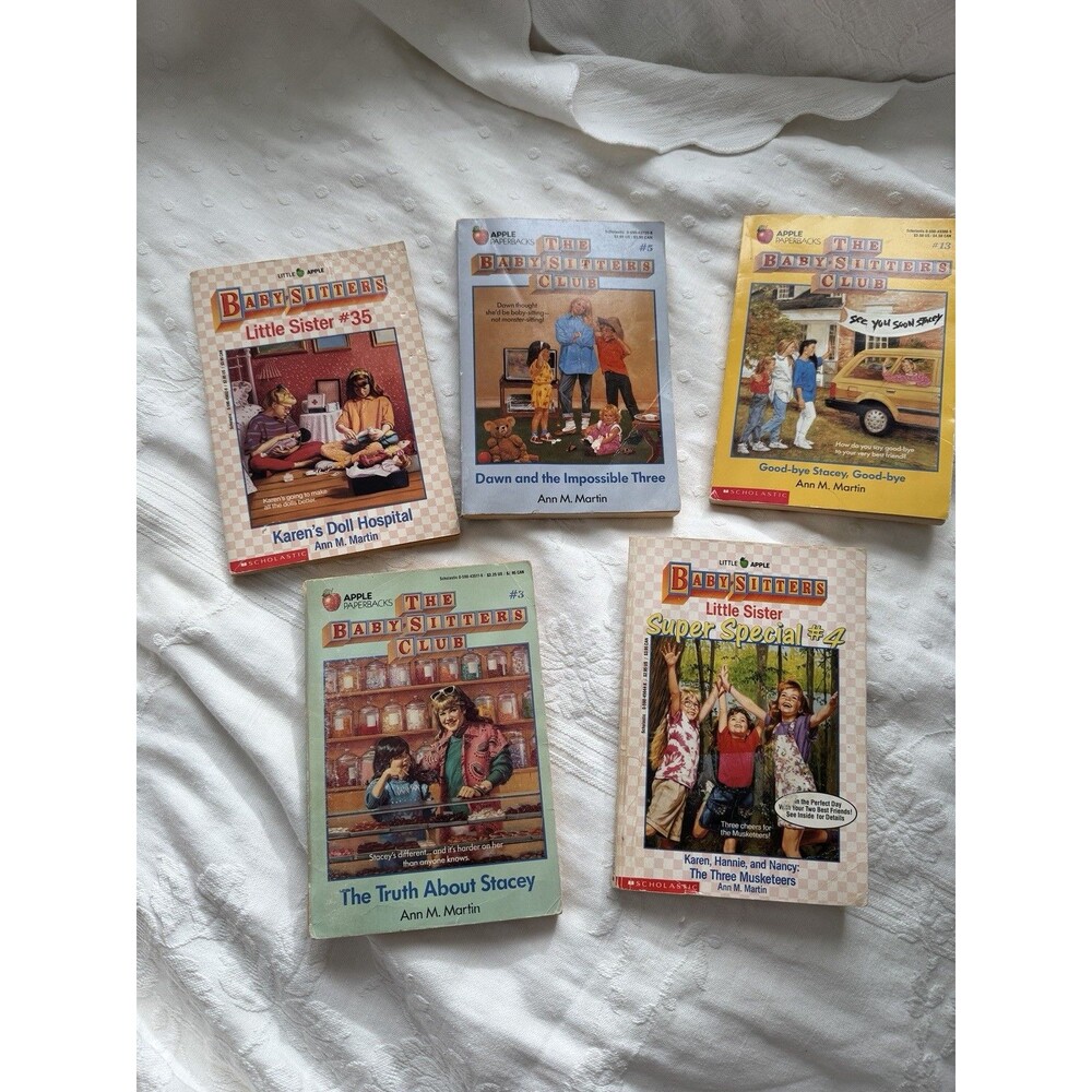 Baby-Sitters Club Book Lot of 5 Ann M. Martin Vintage Scholastic Paperbacks